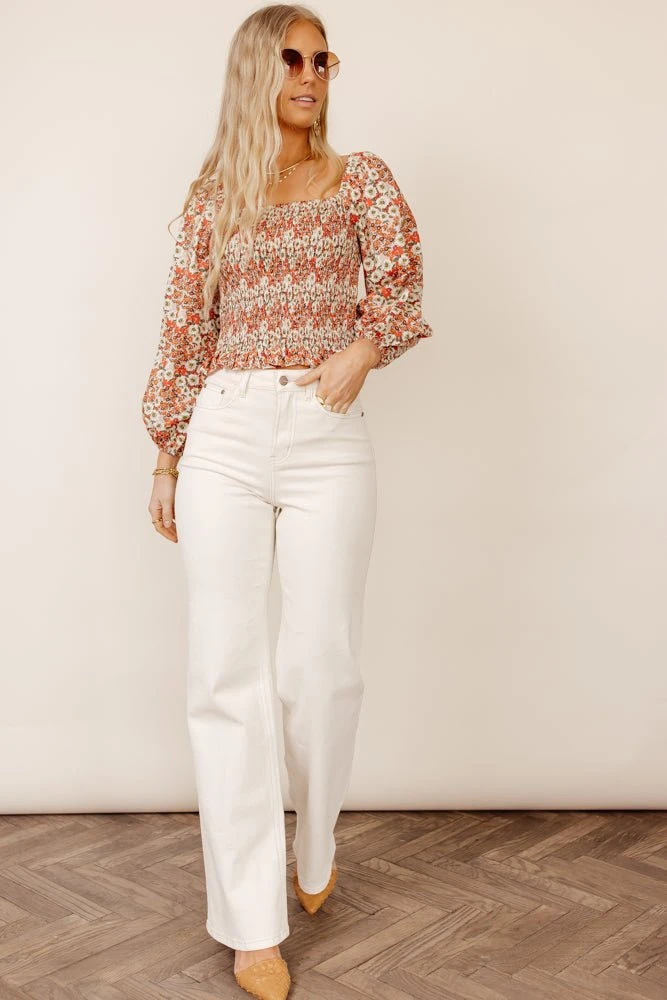 CALISTA Fannie Cropped Top - FINAL SALE Bohme In Bloom 7 CALISTA Fannie Cropped Top - FINAL SALE Bohme In Bloom