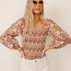 CALISTA Fannie Cropped Top - FINAL SALE Bohme In Bloom 17 CALISTA Fannie Cropped Top - FINAL SALE Bohme In Bloom