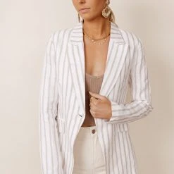 OVI Work Edit Aubriella Striped Blazer - FINAL SALE