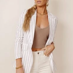 OVI Work Edit Aubriella Striped Blazer - FINAL SALE