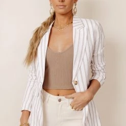 OVI Work Edit Aubriella Striped Blazer - FINAL SALE