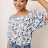 FUN 2 FUN Alden Floral Blouse Tops
