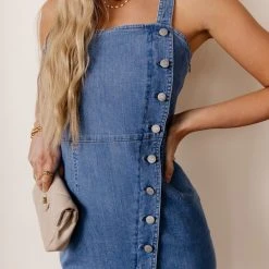VERO MODA Zoelle Denim Midi Dress - FINAL SALE