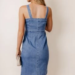 VERO MODA Zoelle Denim Midi Dress - FINAL SALE 10 VERO MODA Zoelle Denim Midi Dress - FINAL SALE