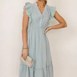 IN LOOM Malena Midi Dress In Sage 11 IN LOOM Malena Midi Dress In Sage