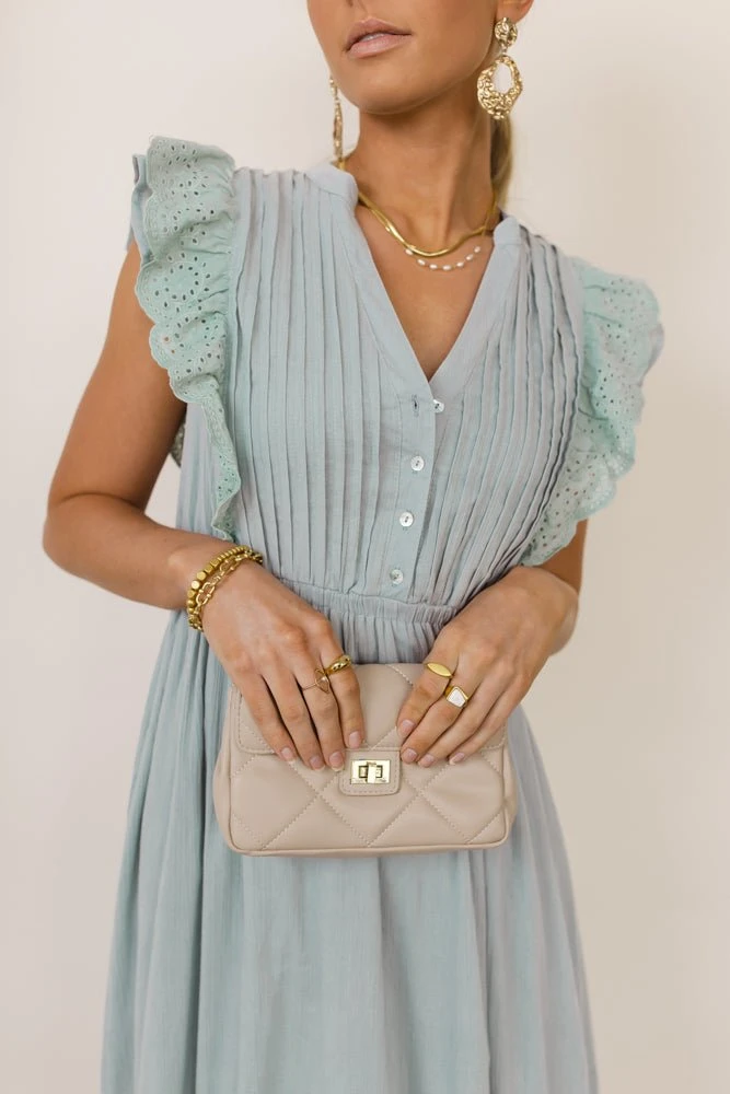 IN LOOM Malena Midi Dress In Sage 4 IN LOOM Malena Midi Dress In Sage