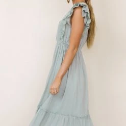 IN LOOM Malena Midi Dress In Sage 13 IN LOOM Malena Midi Dress In Sage