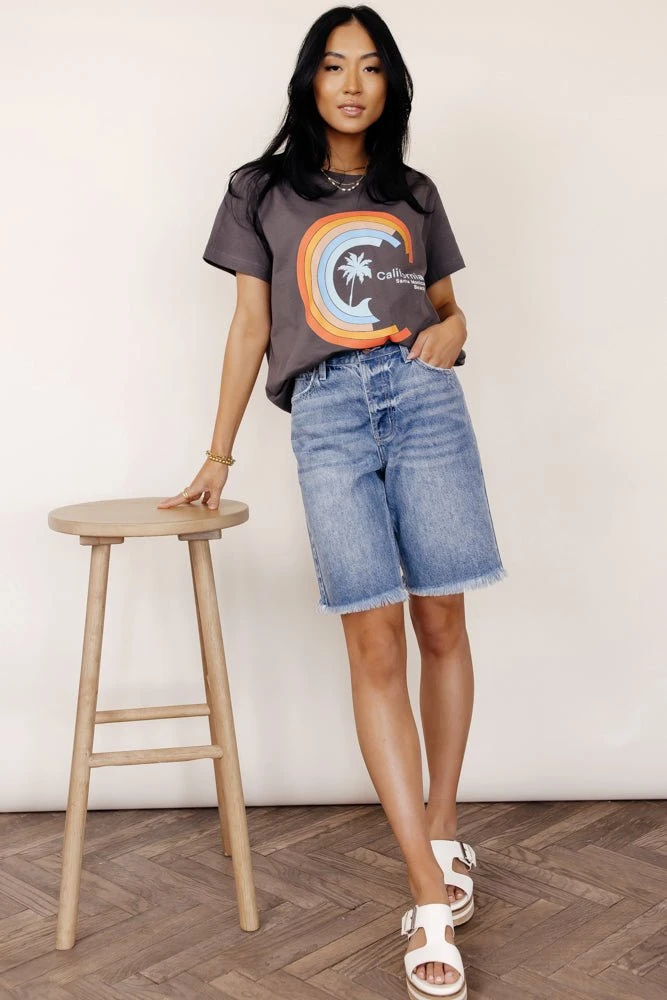 KANCAN Bohme Blaire Bermuda Shorts In Medium Wash Back In Stock 5 KANCAN Bohme Blaire Bermuda Shorts In Medium Wash Back In Stock