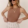 WORUI Kendall Tank In Mocha Tops 2 WORUI Kendall Tank In Mocha Tops