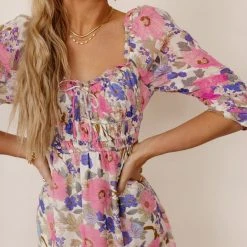 LUSH CLOTHING Rosa Floral Midi Dress Bohme In Bloom