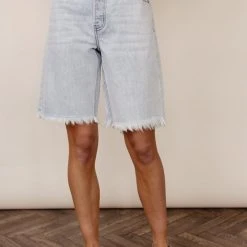 KANCAN Bohme Blaire Bermuda Shorts In Light Wash