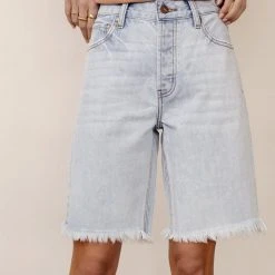 KANCAN Bohme Blaire Bermuda Shorts In Light Wash