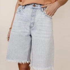 KANCAN Bohme Blaire Bermuda Shorts In Light Wash