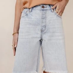 KANCAN Bohme Blaire Bermuda Shorts In Light Wash