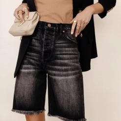 KANCAN Bohme Blaire Bermuda Shorts In Grey Top Sellers