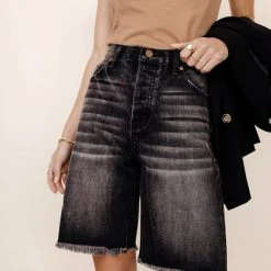 KANCAN Bohme Blaire Bermuda Shorts In Grey Top Sellers