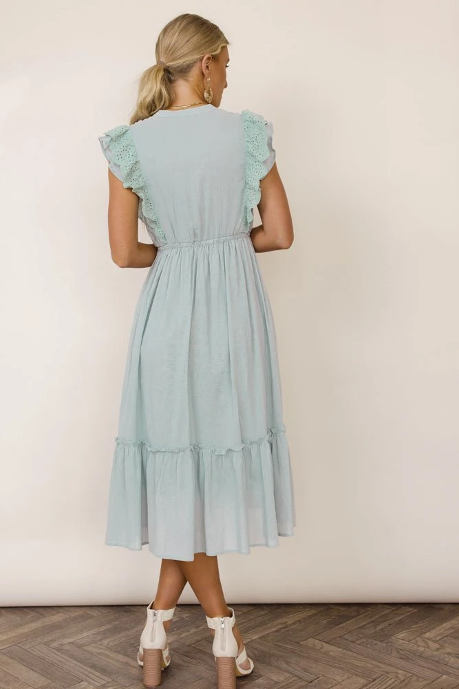 IN LOOM Malena Midi Dress In Sage 8 IN LOOM Malena Midi Dress In Sage