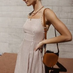 ROKOKO Laura Striped Midi Dress Dresses