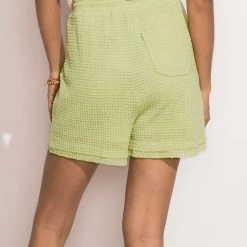 LISTICLE Elisa Crochet Shorts In Green New Arrivals 12 LISTICLE Elisa Crochet Shorts In Green New Arrivals