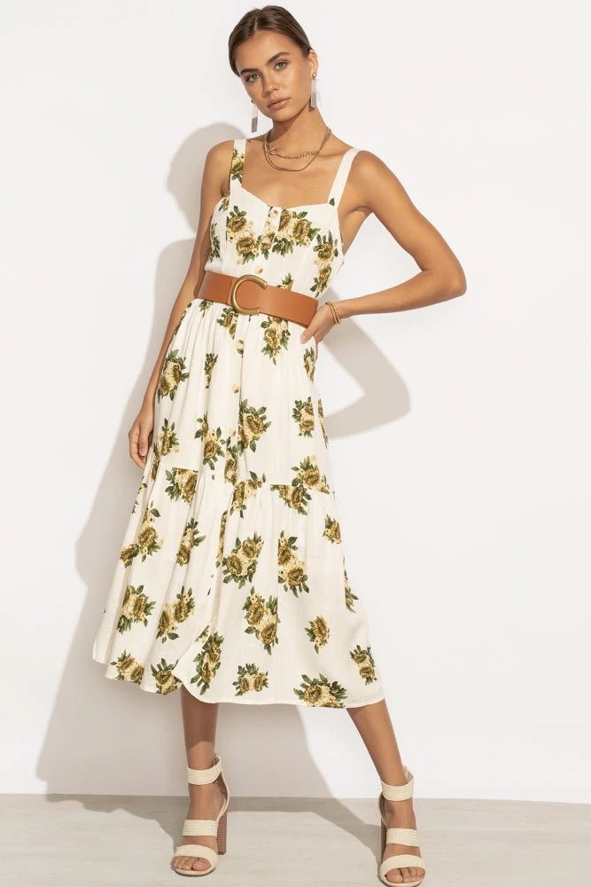 WELLMADE INC June Tiered Midi Dress Dresses 3 WELLMADE INC June Tiered Midi Dress Dresses