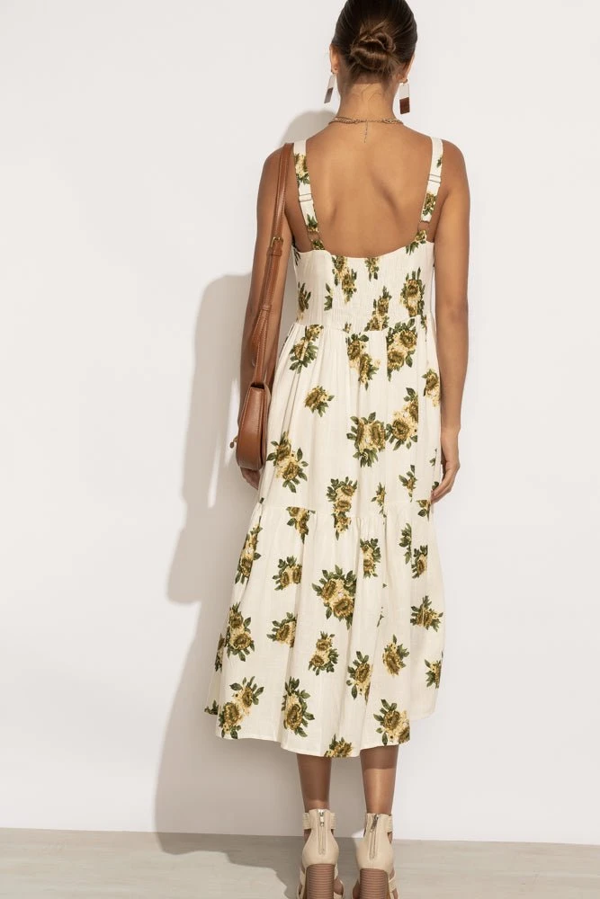 WELLMADE INC June Tiered Midi Dress Dresses 9 WELLMADE INC June Tiered Midi Dress Dresses