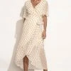 EN CREME Ally Wrap Dress