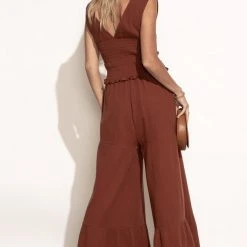 WORUI Sylvia Pants In Rust New Arrivals