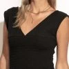 WORUI Fresh Markdowns Sylvia Smocked Tank In Black - FINAL SALE