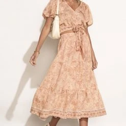 BLU PEPPER Sawyer Top In Peach - FINAL SALE Bohme In Bloom