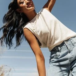 SINA Mason Ribbed Tank Top