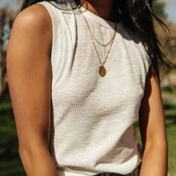 SINA Mason Ribbed Tank Top