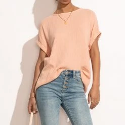 DOE&RAE Hadley Top In Peach