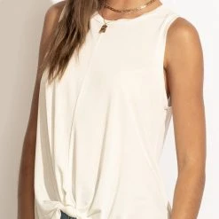 LUSH CLOTHING Tops Marlene Tank Top In White