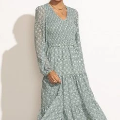 WORUI Dresses Roselyn Tiered Midi Dress