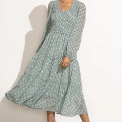 WORUI Dresses Roselyn Tiered Midi Dress