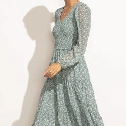 WORUI Dresses Roselyn Tiered Midi Dress