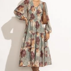 WORUI Bohme In Bloom Viviana Midi Dress