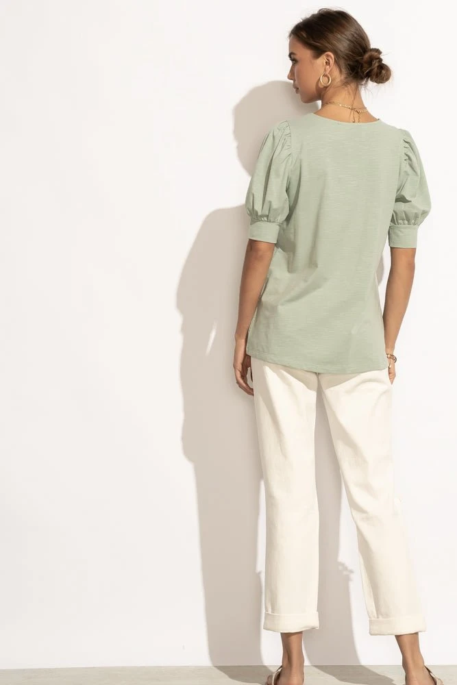 DOE&RAE Chelsea Top In Sage 8 DOE&RAE Chelsea Top In Sage