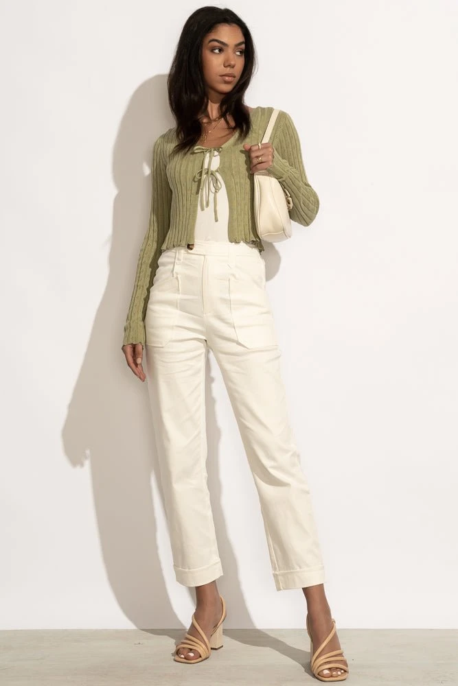 WELLMADE INC Naya Pants In Ivory - FINAL SALE Fresh Markdowns 7 WELLMADE INC Naya Pants In Ivory - FINAL SALE Fresh Markdowns