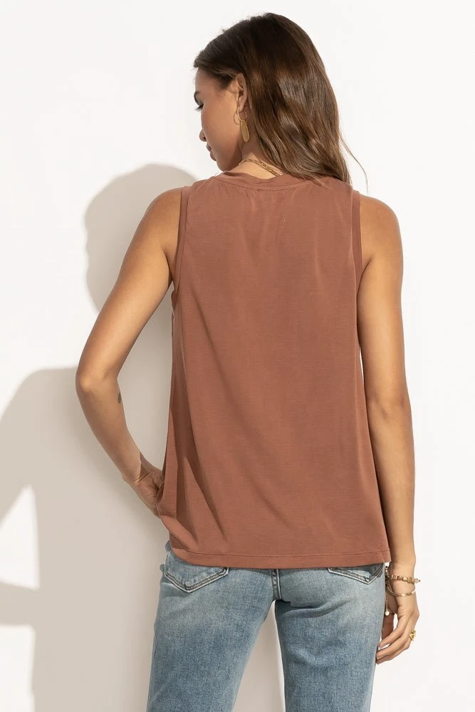 LUSH CLOTHING Tops Marlene Tank Top In Brown 7 LUSH CLOTHING Tops Marlene Tank Top In Brown