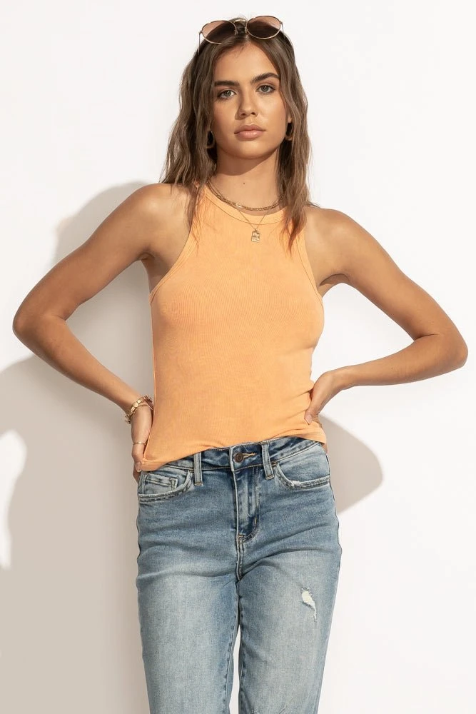 LA MIEL Bohme Essentials Wilder Tank Top In Orange- FINAL SALE 4 LA MIEL Bohme Essentials Wilder Tank Top In Orange- FINAL SALE