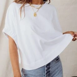 WORUI Priyanka Oversized Top In Cream