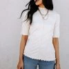 Short Sleeve Vero Moda Blanche Top - FINAL SALE