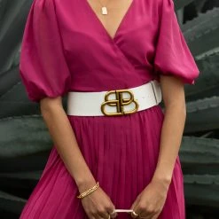 Oh Yes Accessories Brooke Belt In White