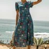 WORUI Coastal Getaway Esmeralda Floral Dress- FINAL SALE