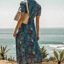 WORUI Coastal Getaway Esmeralda Floral Dress- FINAL SALE