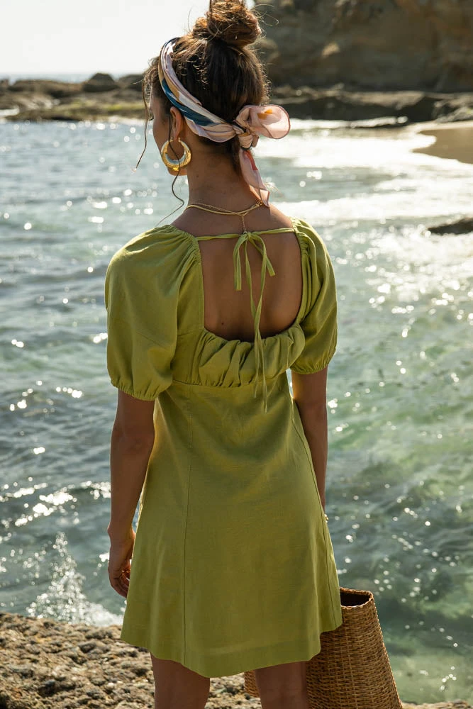 VERY J Helena Mini Dress In Green Dresses 10 VERY J Helena Mini Dress In Green Dresses