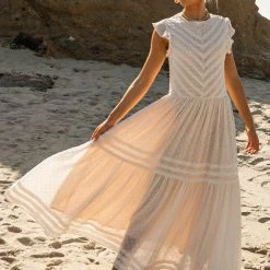 SINA Ulysses Maxi Dress In Cream