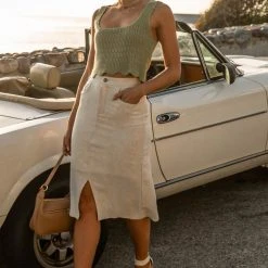 LE LIS Tops Padme Tank In Green 14 LE LIS Tops Padme Tank In Green