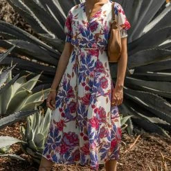 WORUI Coastal Getaway Laurel Midi Dress - FINAL SALE